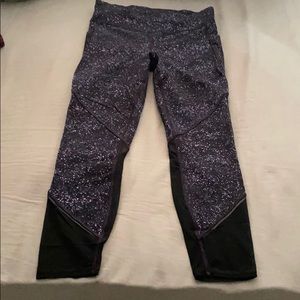 Lululemon Galaxy Print Mesh Legging with Pockets